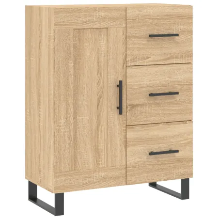 Buffet haut Chêne sonoma 69,5x34x180 cm Bois d'ingénierie