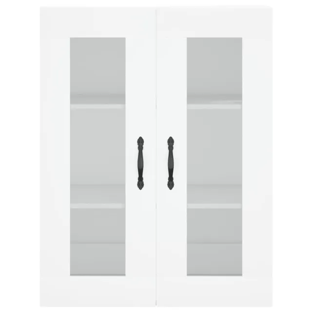 Buffet haut Blanc 69,5x34x180 cm Bois d'ingénierie