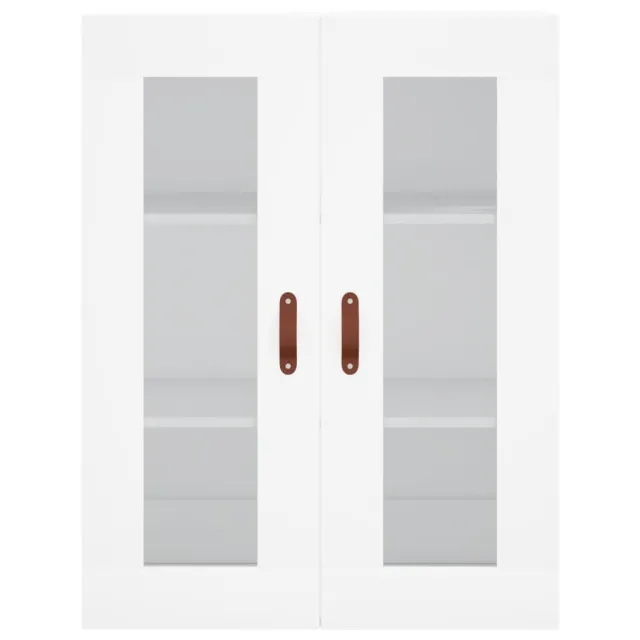 Buffet haut Blanc 69,5x34x180 cm Bois d'ingénierie