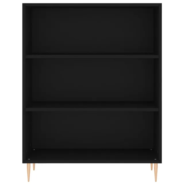 Buffet haut Noir 69,5x34x180 cm Bois d'ingénierie