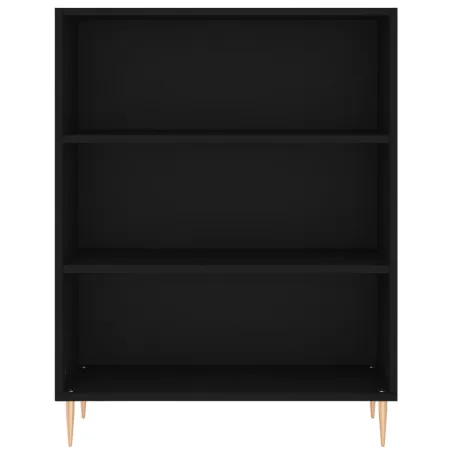 Buffet haut Noir 69,5x34x180 cm Bois d'ingénierie