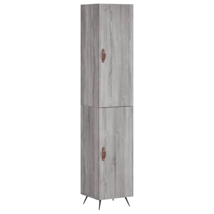 Buffet haut Sonoma gris 34,5x34x180 cm Bois d'ingénierie 2