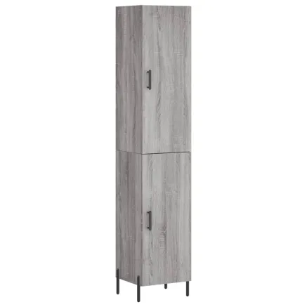 Buffet haut Sonoma gris 34,5x34x180 cm Bois d'ingénierie 2