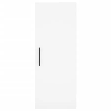 Buffet haut Blanc 34,5x34x180 cm Bois d'ingénierie