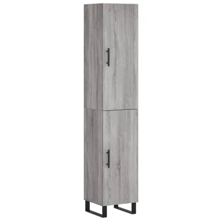 Buffet haut Sonoma gris 34,5x34x180 cm Bois d'ingénierie 2