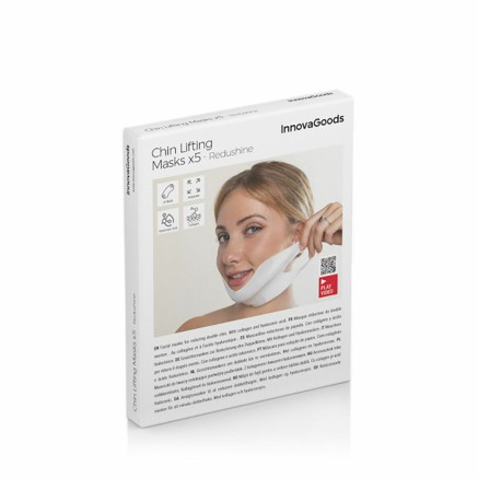 Mascarilla Reafirmante de Papada Redushine InnovaGoods 5 Unidades 2