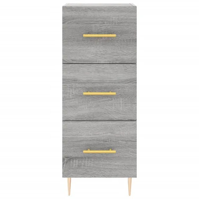 Buffet haut Sonoma gris 34,5x34x180 cm Bois d'ingénierie