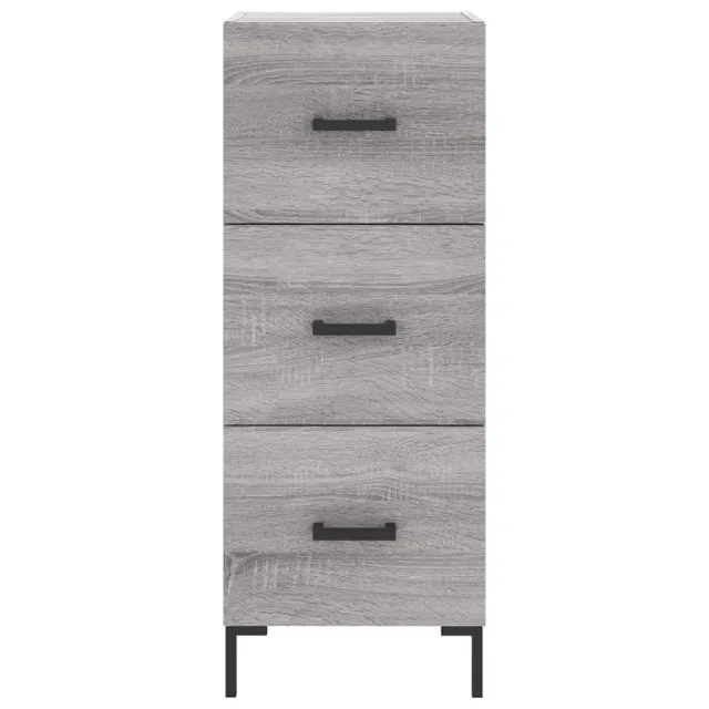 Buffet haut Sonoma gris 34,5x34x180 cm Bois d'ingénierie