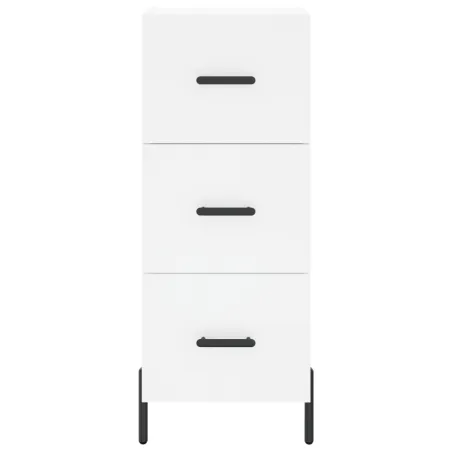 Buffet haut Blanc 34,5x34x180 cm Bois d'ingénierie