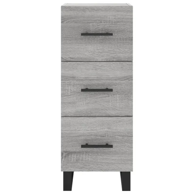 Buffet haut Sonoma gris 34,5x34x180 cm Bois d'ingénierie