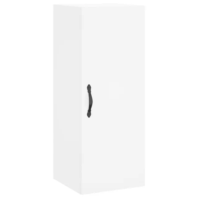 Buffet haut Blanc 34,5x34x180 cm Bois d'ingénierie