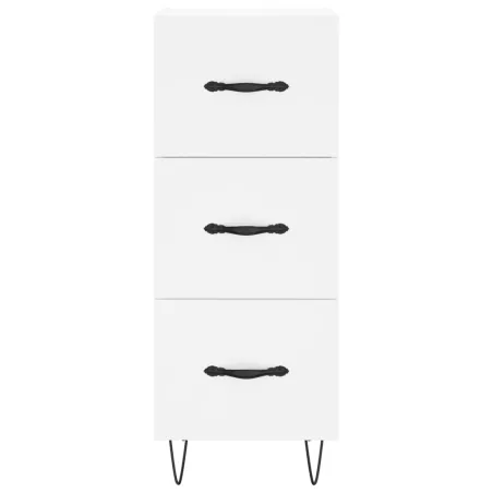 Buffet haut Blanc 34,5x34x180 cm Bois d'ingénierie