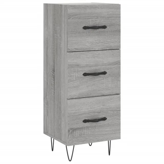Buffet haut Sonoma gris 34,5x34x180 cm Bois d'ingénierie