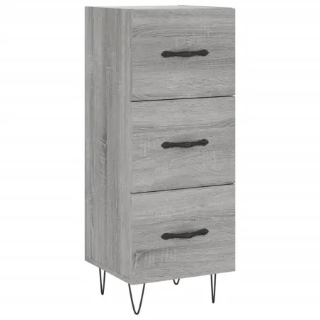 Buffet haut Sonoma gris 34,5x34x180 cm Bois d'ingénierie