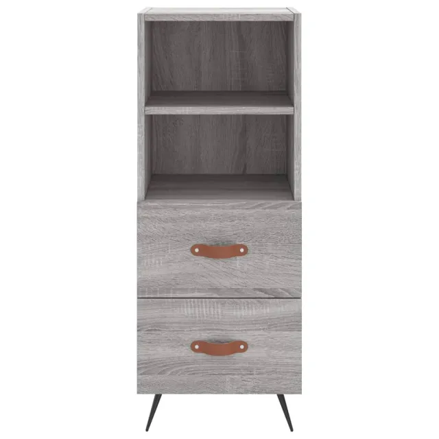 Buffet haut Sonoma gris 34,5x34x180 cm Bois d'ingénierie