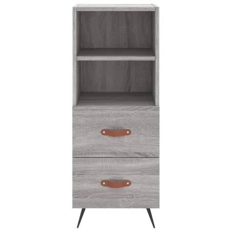 Buffet haut Sonoma gris 34,5x34x180 cm Bois d'ingénierie