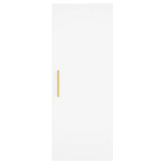 Buffet haut Blanc 34,5x34x180 cm Bois d'ingénierie