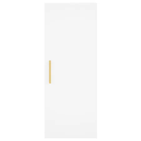 Buffet haut Blanc 34,5x34x180 cm Bois d'ingénierie