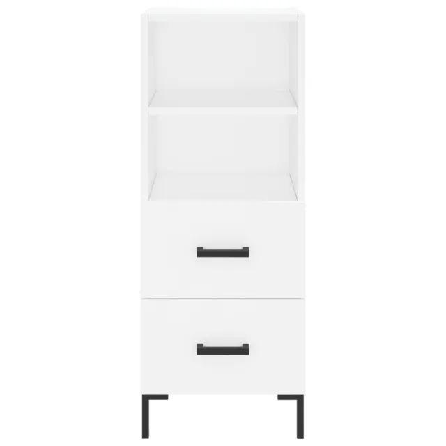 Buffet haut Blanc 34,5x34x180 cm Bois d'ingénierie