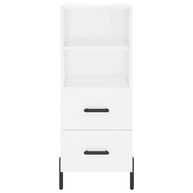 Buffet haut Blanc 34,5x34x180 cm Bois d'ingénierie