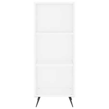 Buffet haut Blanc 34,5x34x180 cm Bois d'ingénierie