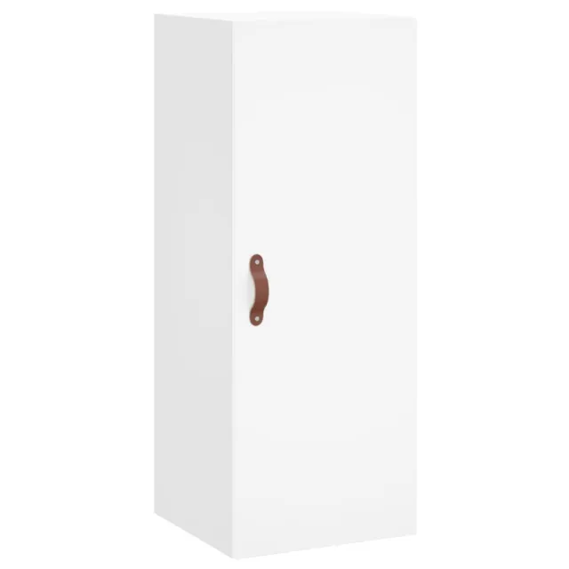 Buffet haut Blanc 34,5x34x180 cm Bois d'ingénierie