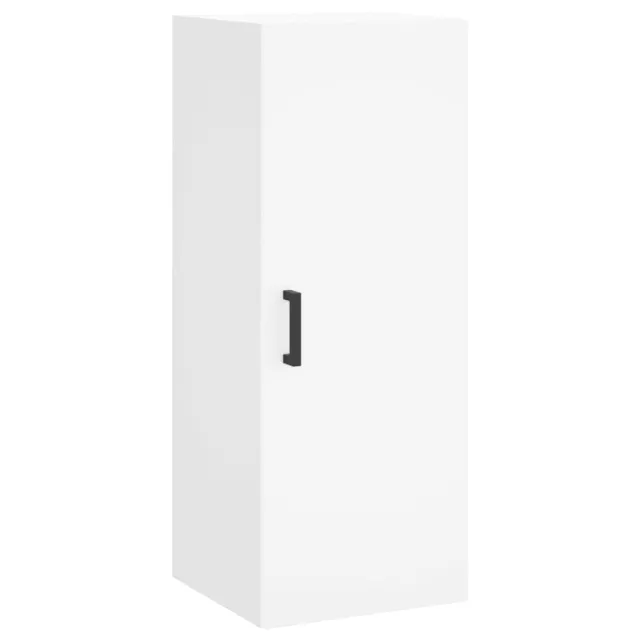 Buffet haut Blanc 34,5x34x180 cm Bois d'ingénierie