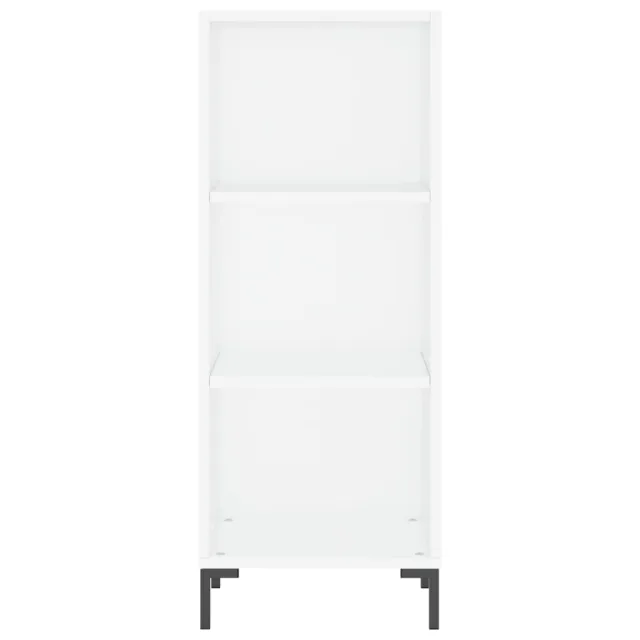 Buffet haut Blanc 34,5x34x180 cm Bois d'ingénierie