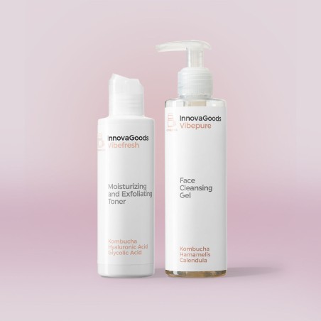 Kit Due Prodotti Pulizia Viso Kombucha InnovaGoods