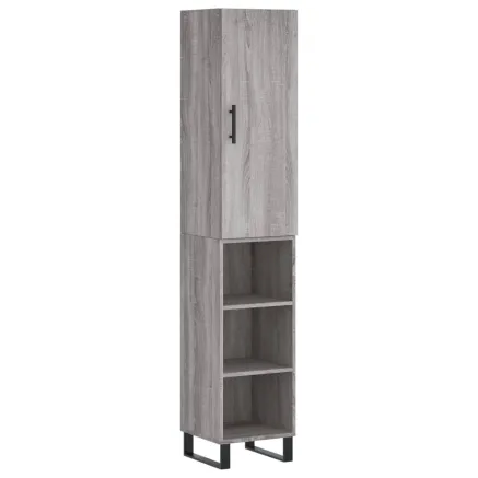 Buffet haut Sonoma gris 34,5x34x180 cm Bois d'ingénierie 2