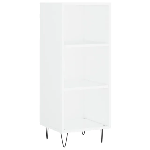 Buffet haut Blanc 34,5x34x180 cm Bois d'ingénierie