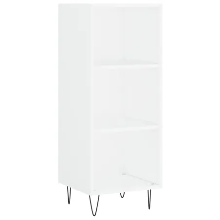 Buffet haut Blanc 34,5x34x180 cm Bois d'ingénierie