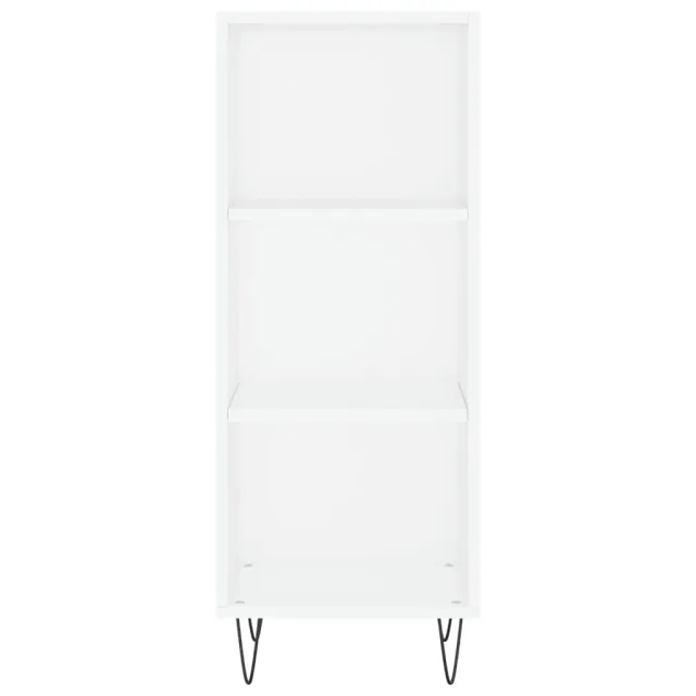 Buffet haut Blanc 34,5x34x180 cm Bois d'ingénierie