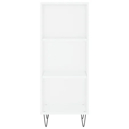 Buffet haut Blanc 34,5x34x180 cm Bois d'ingénierie