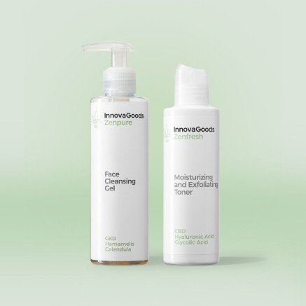 Duopakket gezichtsreiniging CBD InnovaGoods