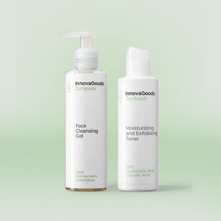 Kit Due Prodotti Pulizia Viso CBD InnovaGoods