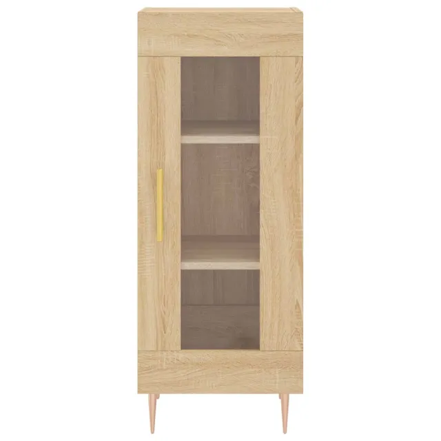 Buffet haut Chêne sonoma 34,5x34x180 cm Bois d'ingénierie
