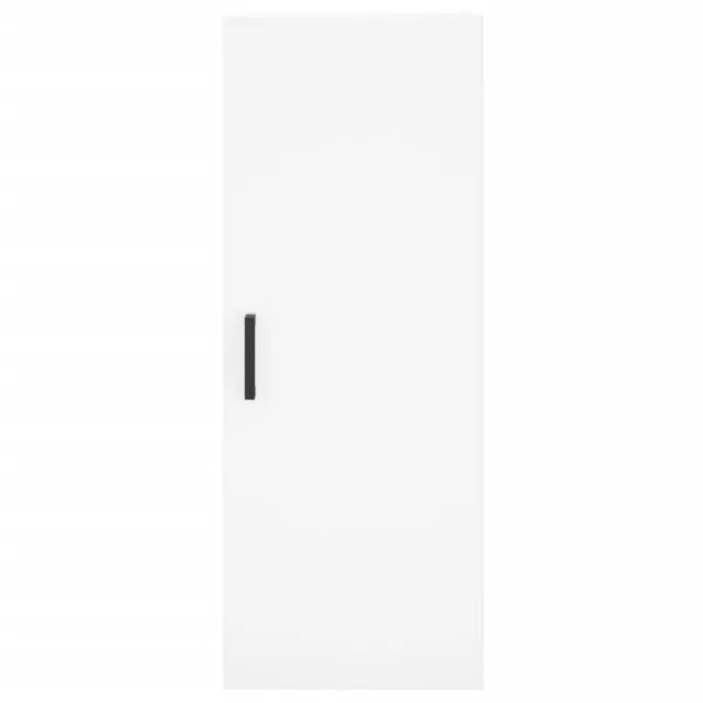 Buffet haut Blanc 34,5x34x180 cm Bois d'ingénierie