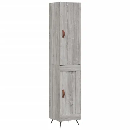Buffet haut Sonoma gris 34,5x34x180 cm Bois d'ingénierie 2