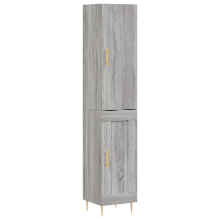 Buffet haut Sonoma gris 34,5x34x180 cm Bois d'ingénierie 2
