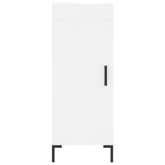 Buffet haut Blanc 34,5x34x180 cm Bois d'ingénierie