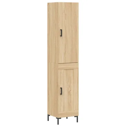 Buffet haut Chêne sonoma 34,5x34x180 cm Bois d'ingénierie 2