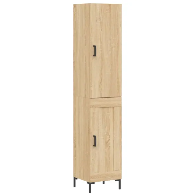 Buffet haut Chêne sonoma 34,5x34x180 cm Bois d'ingénierie