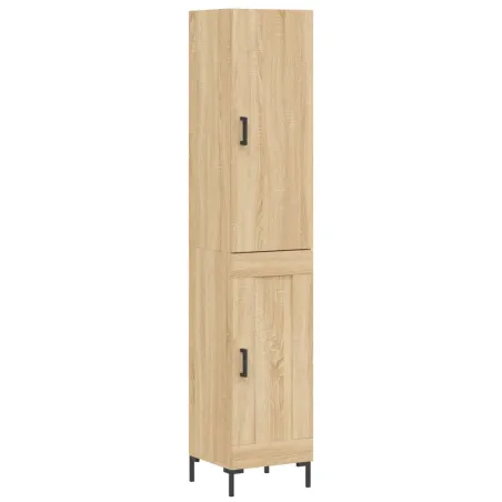 Buffet haut Chêne sonoma 34,5x34x180 cm Bois d'ingénierie