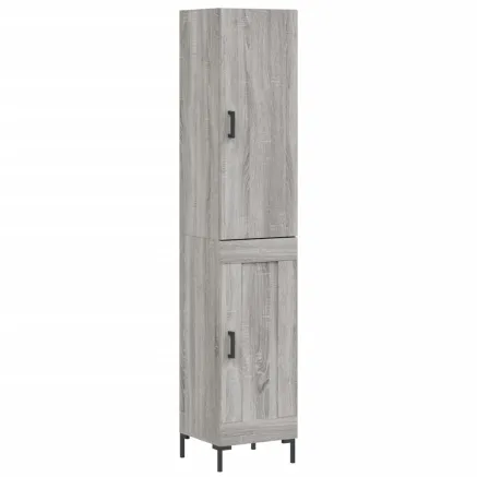 Buffet haut Sonoma gris 34,5x34x180 cm Bois d'ingénierie 2