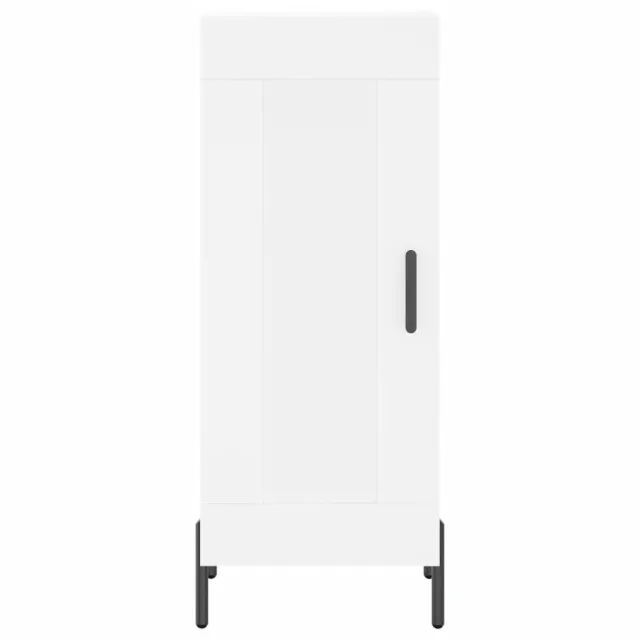 Buffet haut Blanc 34,5x34x180 cm Bois d'ingénierie