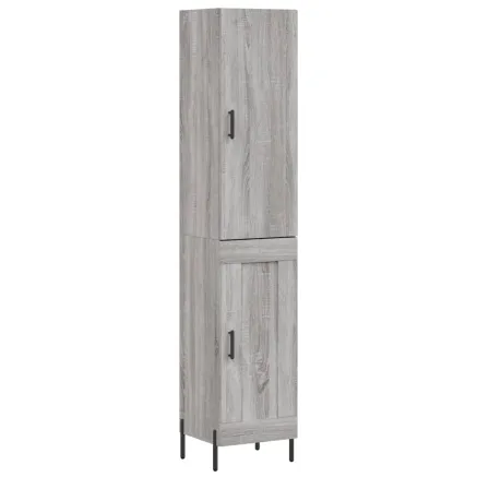Buffet haut Sonoma gris 34,5x34x180 cm Bois d'ingénierie 2