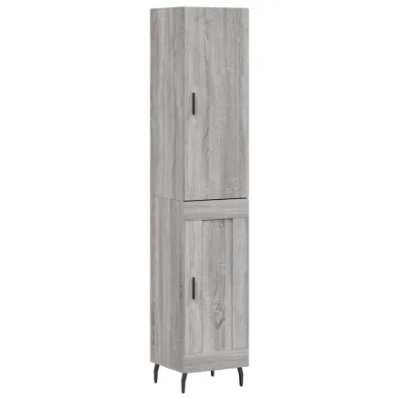 Buffet haut Sonoma gris 34,5x34x180 cm Bois d'ingénierie 2