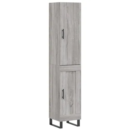 Buffet haut Sonoma gris 34,5x34x180 cm Bois d'ingénierie 2