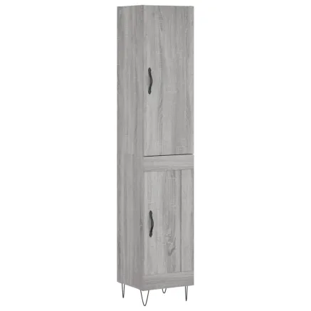 Buffet haut Sonoma gris 34,5x34x180 cm Bois d'ingénierie 2